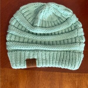 C.C Mint Green Knit Beanie